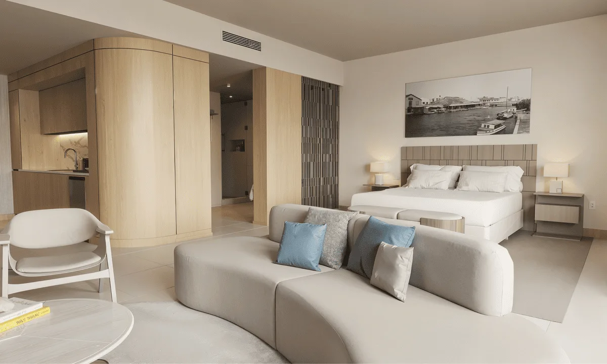 Representación digital del penthouse Signature con vista al mar