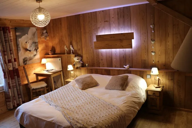 Habitación de estilo madera