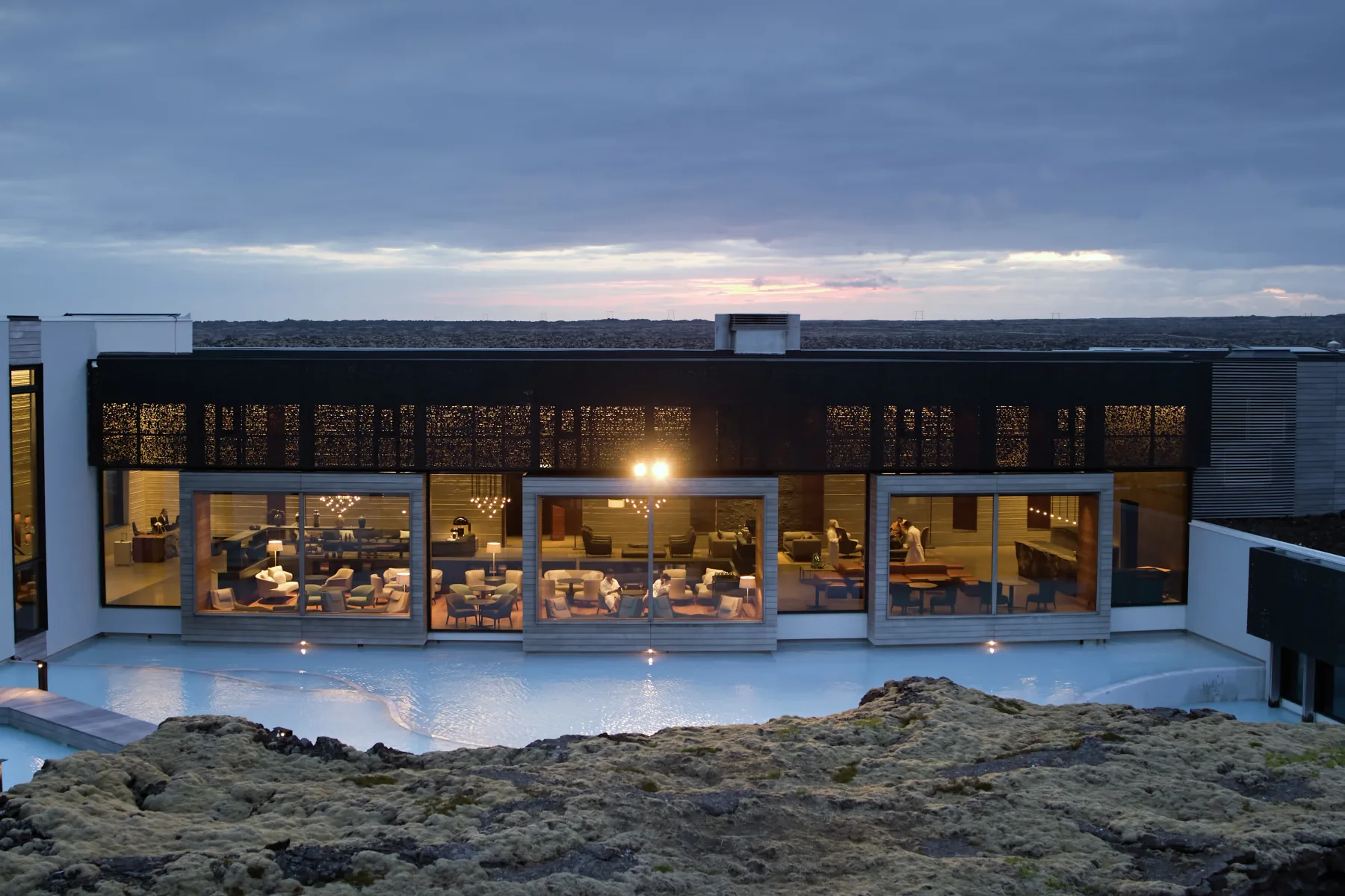 El hotel The Retreat y el paisaje circundante