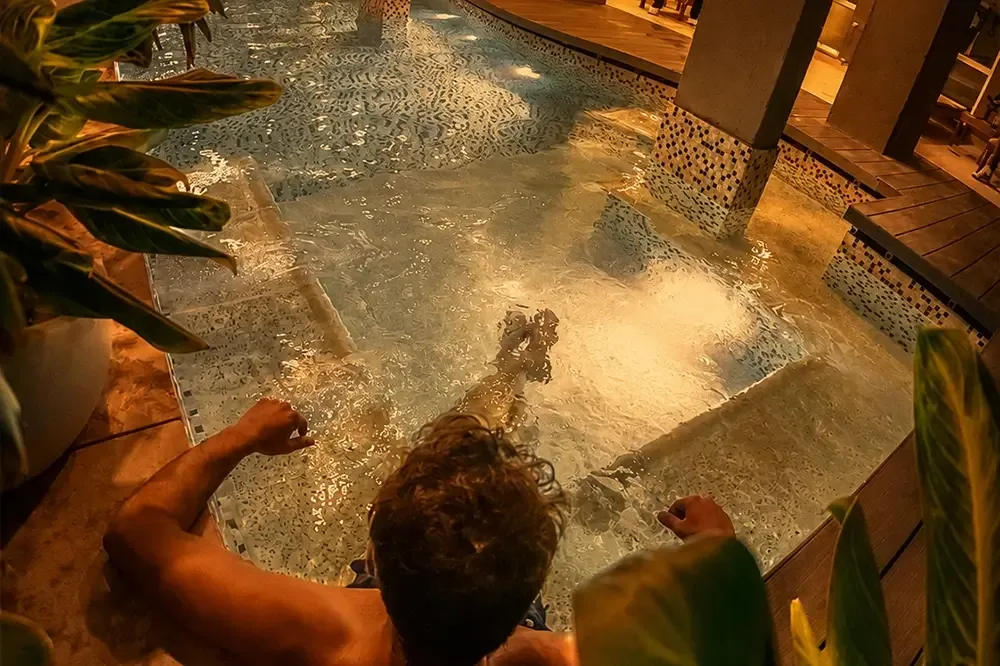 Zona de relajación del spa