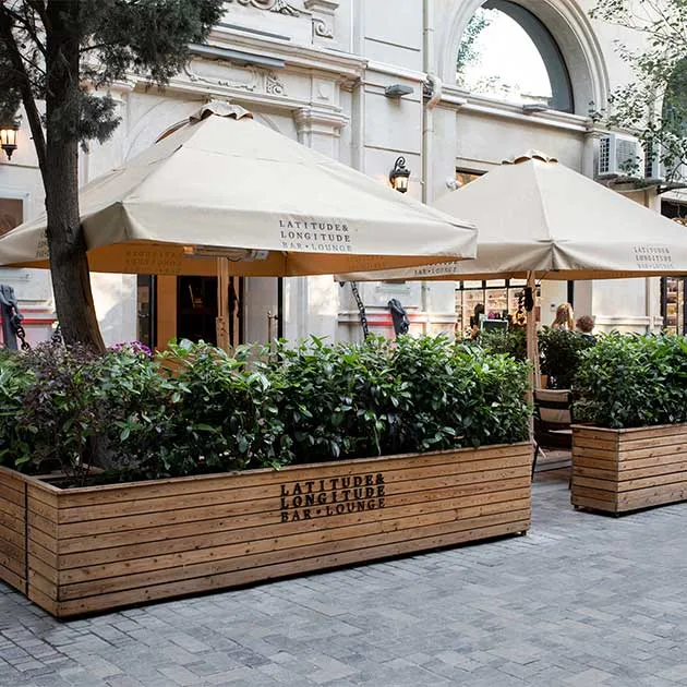 Terraza al aire libre de The Latitude and Longitude