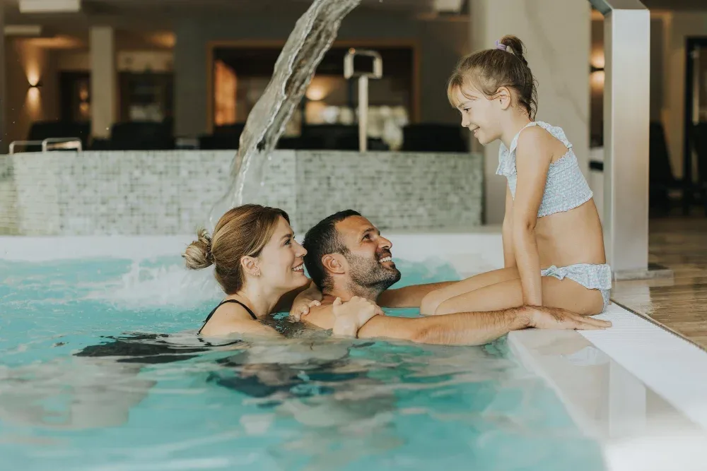 Vacaciones en familia en el spa
