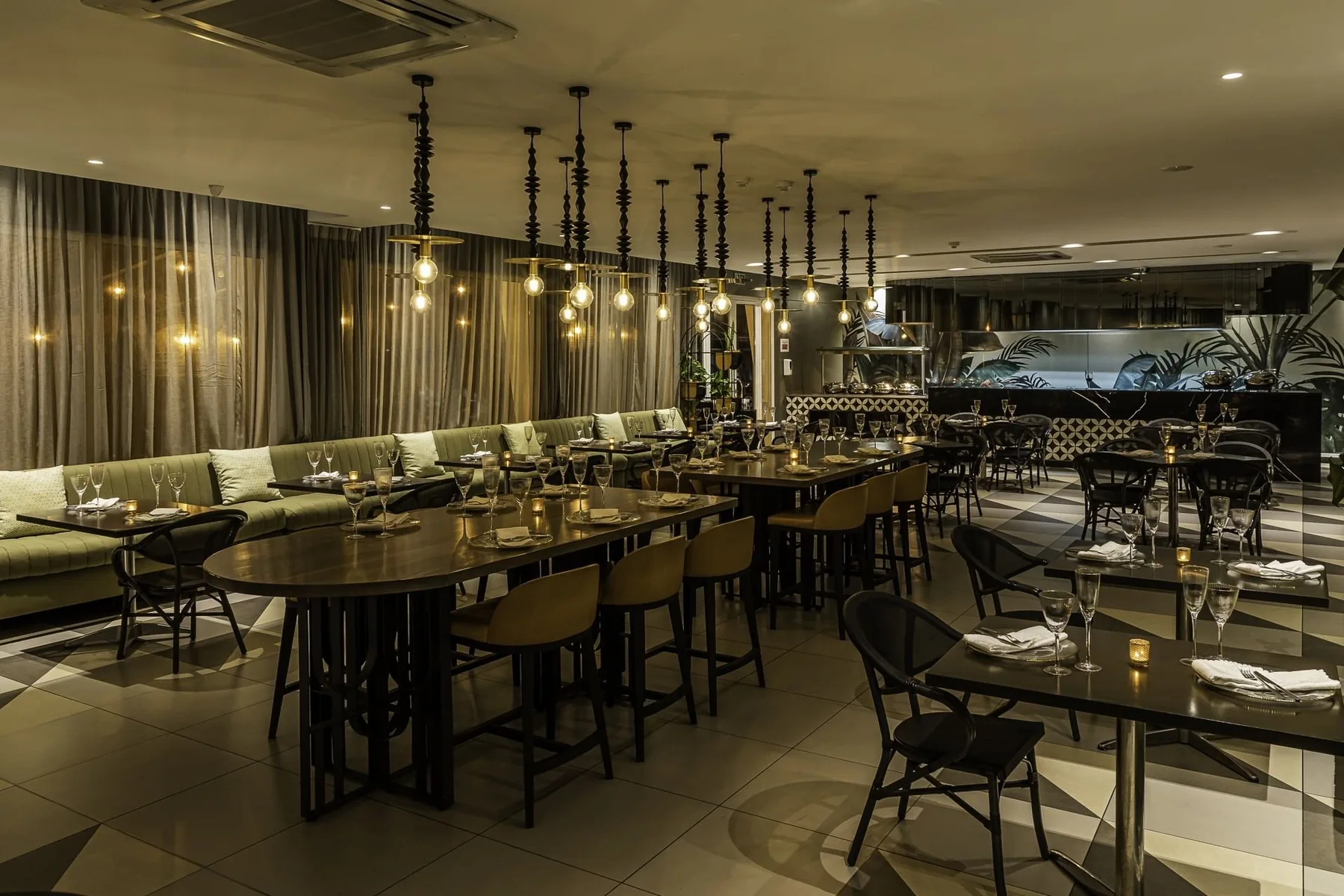 Zona de comedor del hotel
