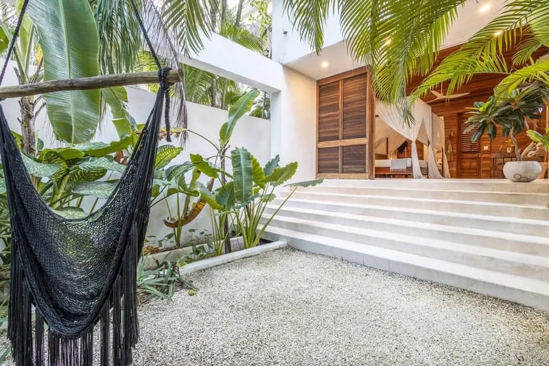 Nature-Inspired Villa by the Caribbean in Tulum