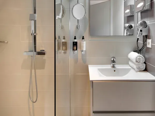 Bathroom in garden-view double room