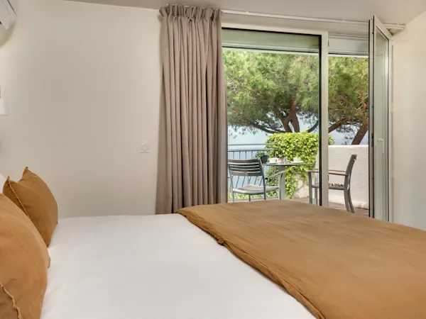 Detail of the sea-view double room