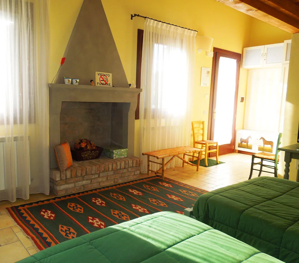Interior de una habitación en Agriturismo La Presa