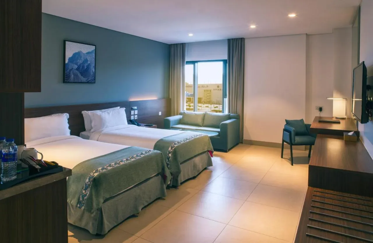 Habitación clásica con vistas al centro comercial