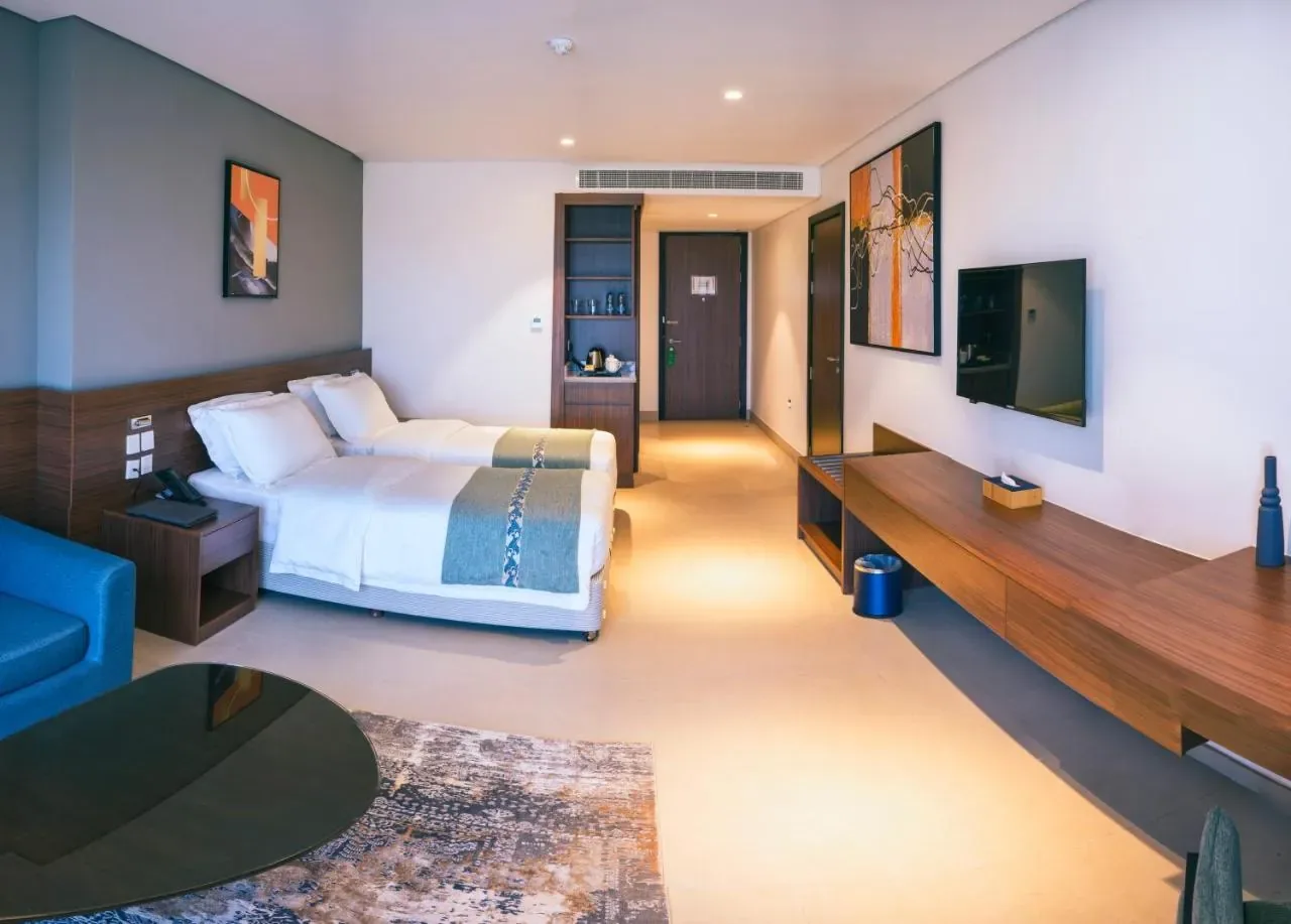 Habitación clásica con vistas al centro comercial