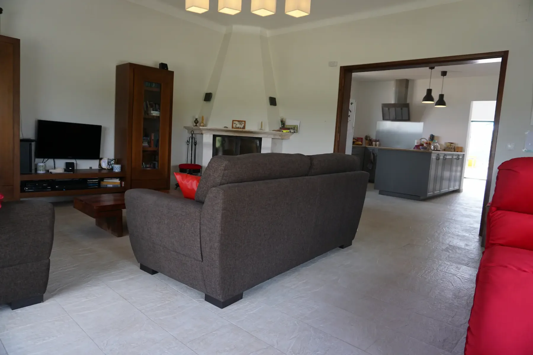 Living room and buffet