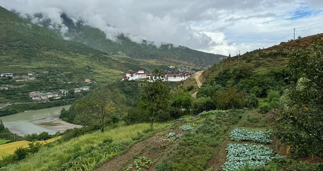 View from Wangdue Eco Lodge
