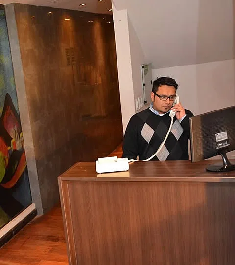 Recepción del hotel