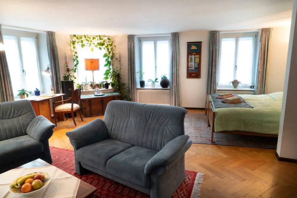 Grande Suite living area with work nook