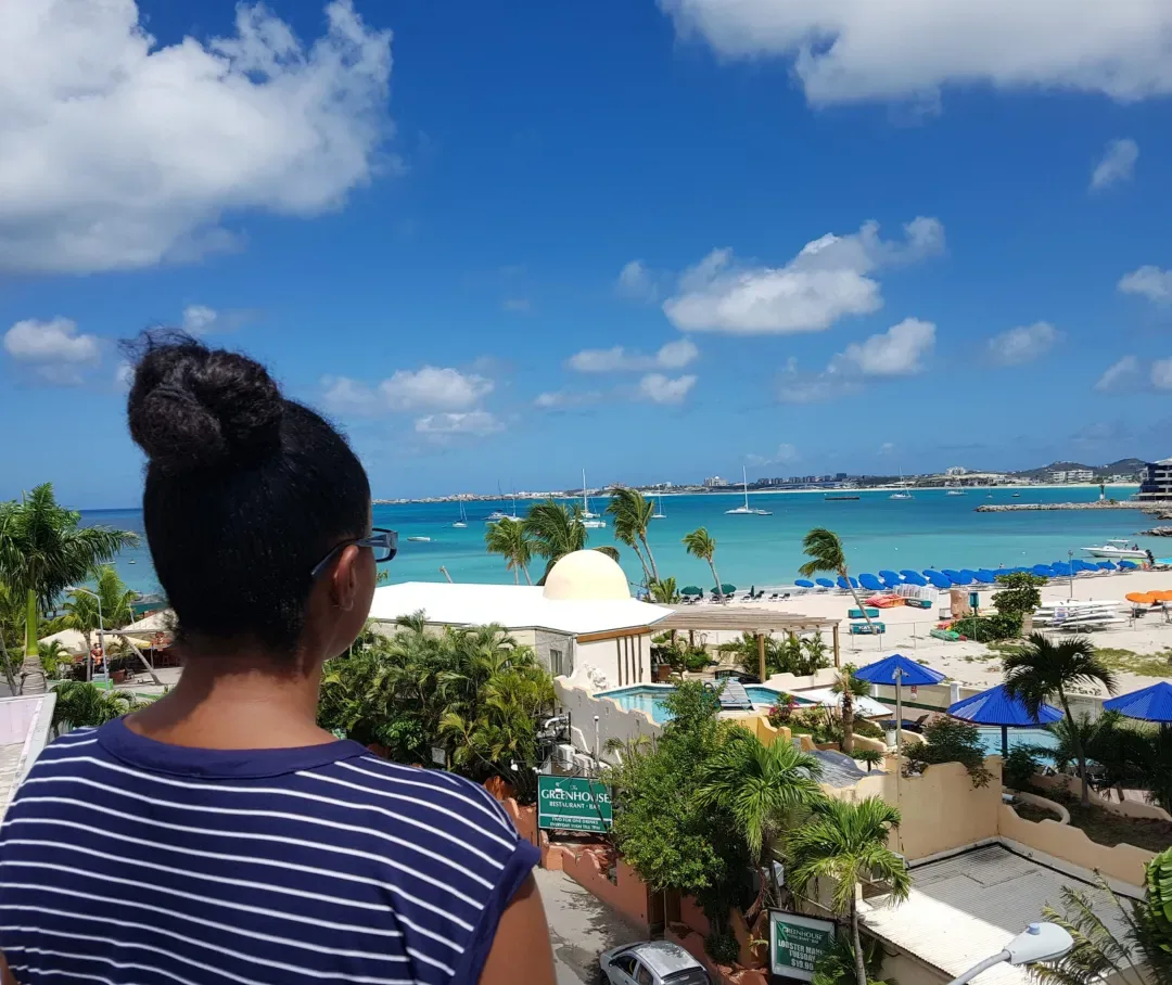 Beach porch view
