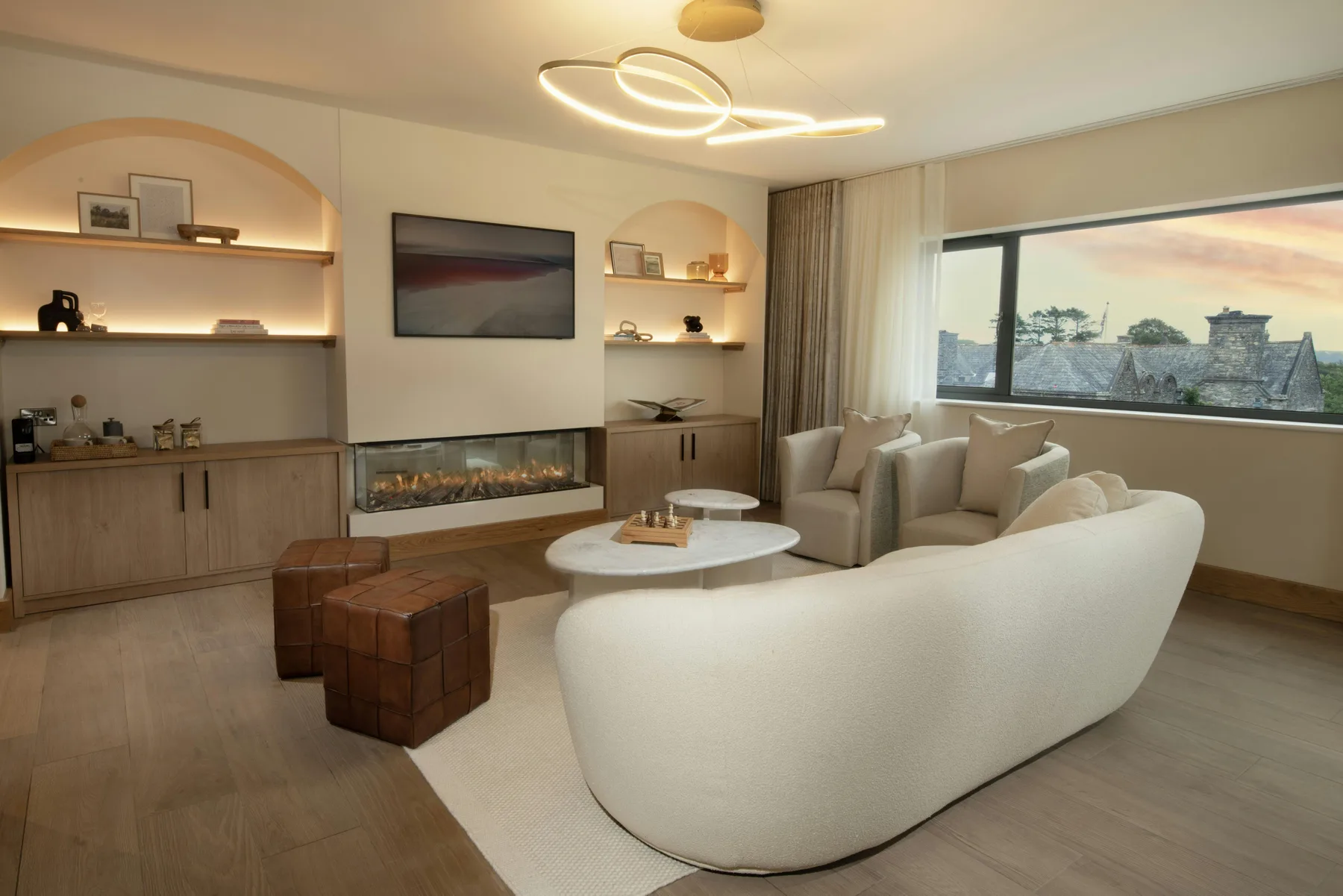 Sala de estar de la suite