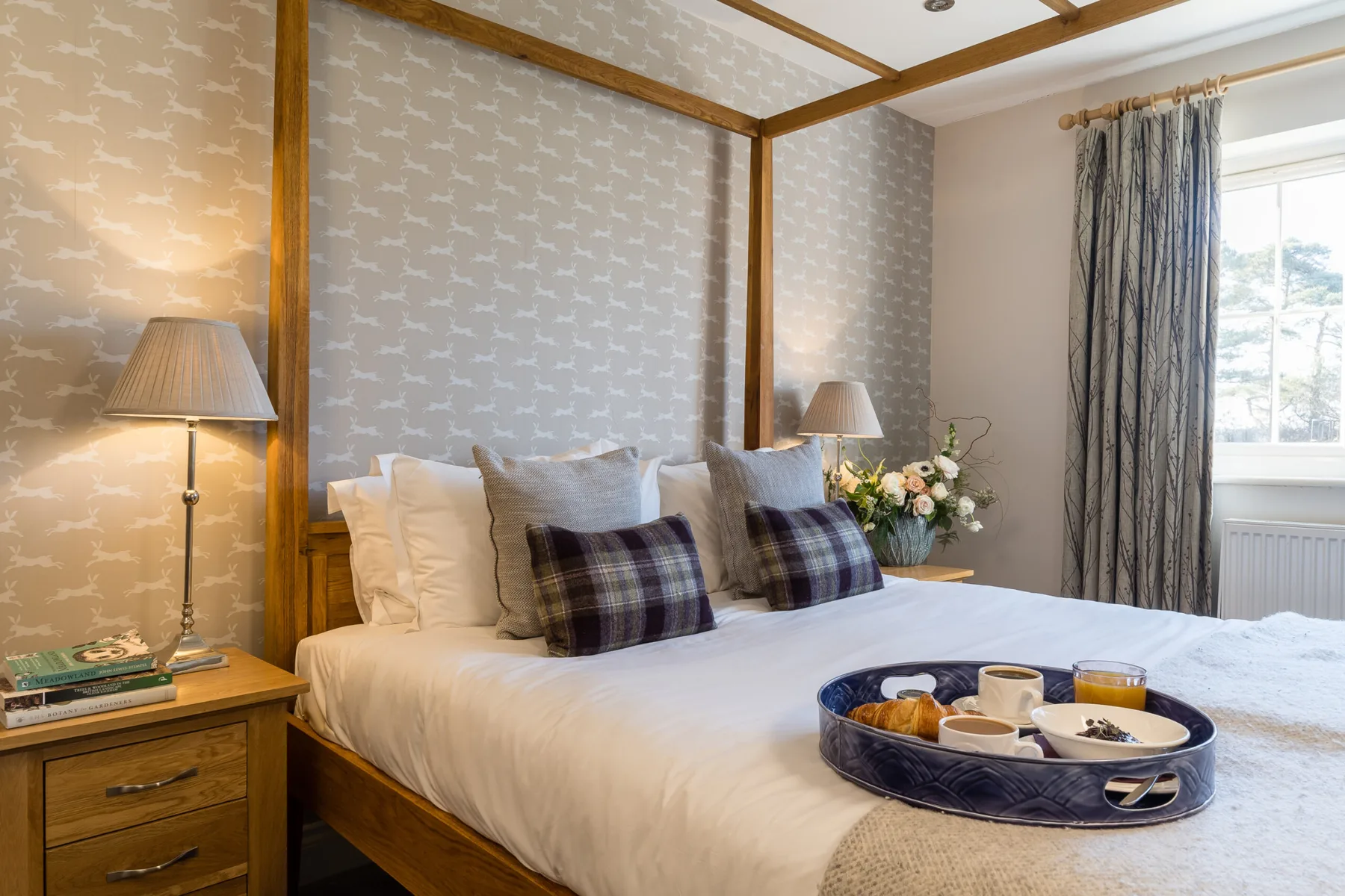 Four Poster room at Beaulieu Hotel