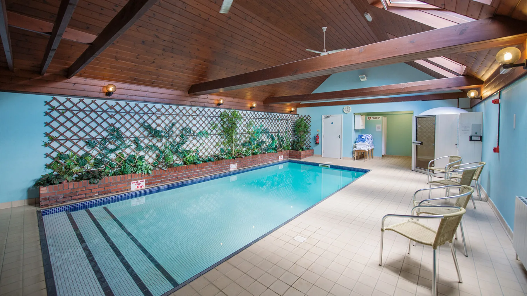 Indoor pool at Beaulieu Hotel
