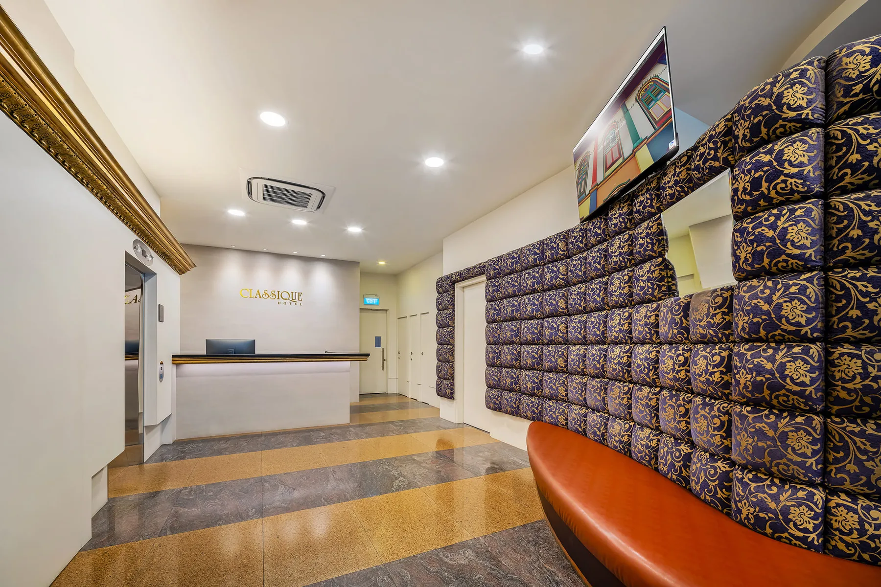 Recepción del hotel
