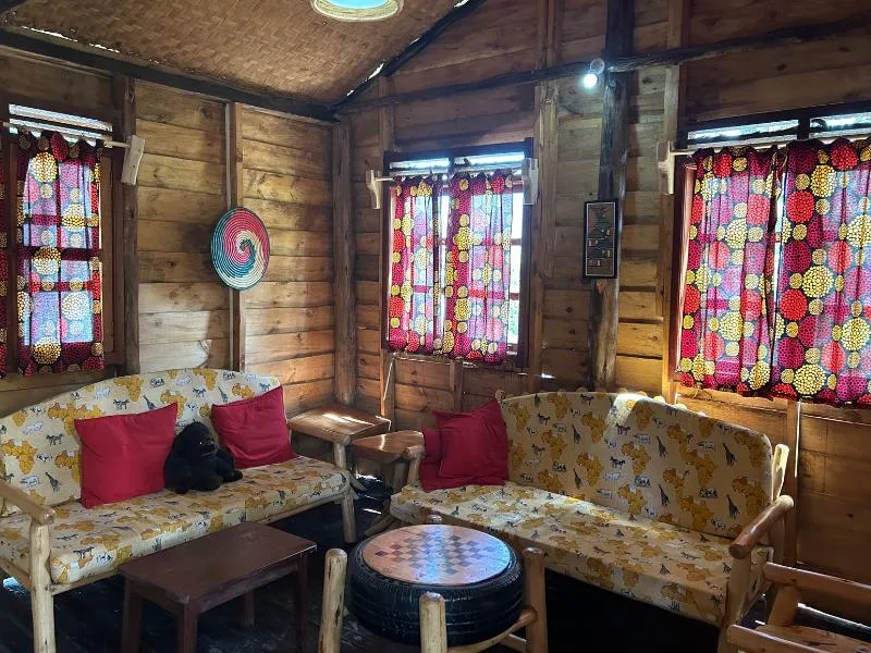 Acogedora zona de asientos interior