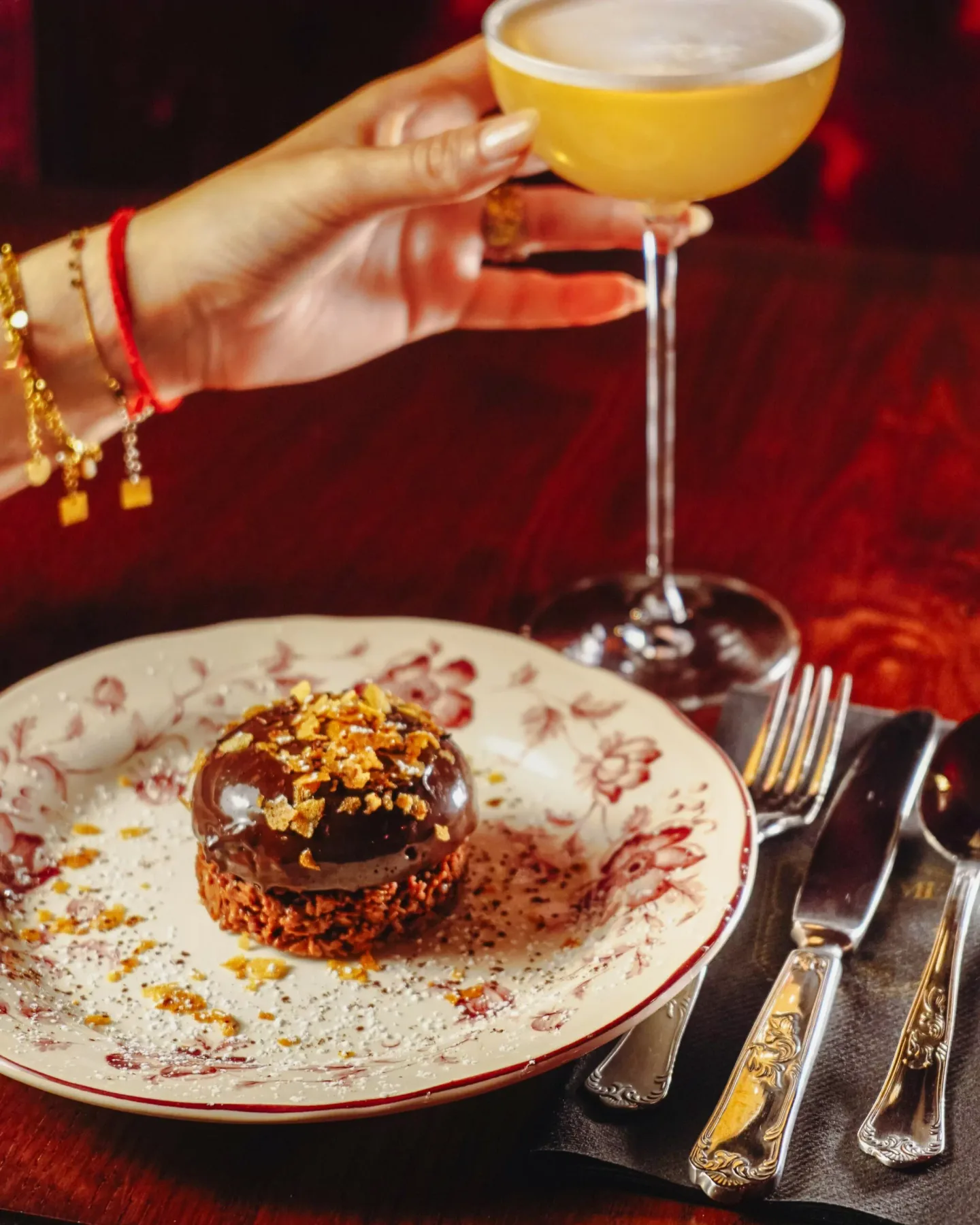 Postre del restaurante