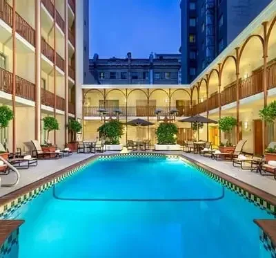 Courtyard pool