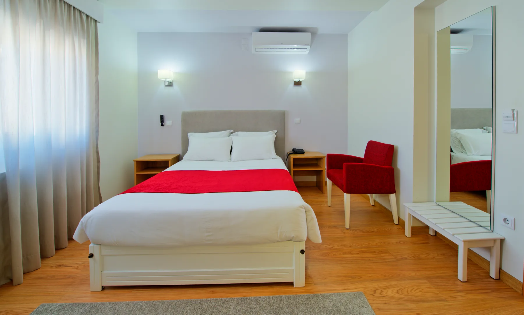 Habitación con cama doble o dos camas individuales