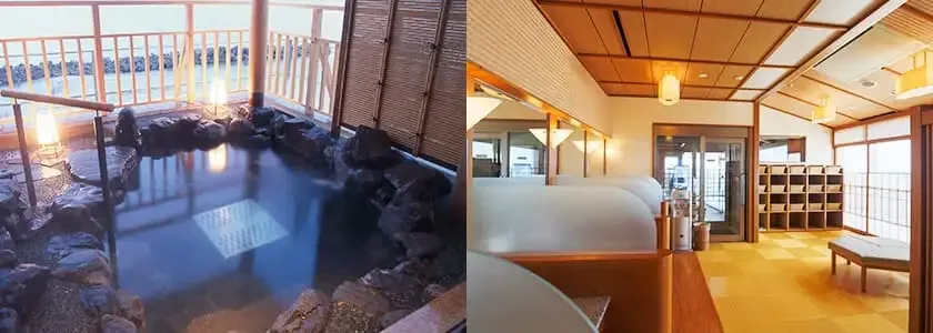 Baño de aguas termales de uso diurno