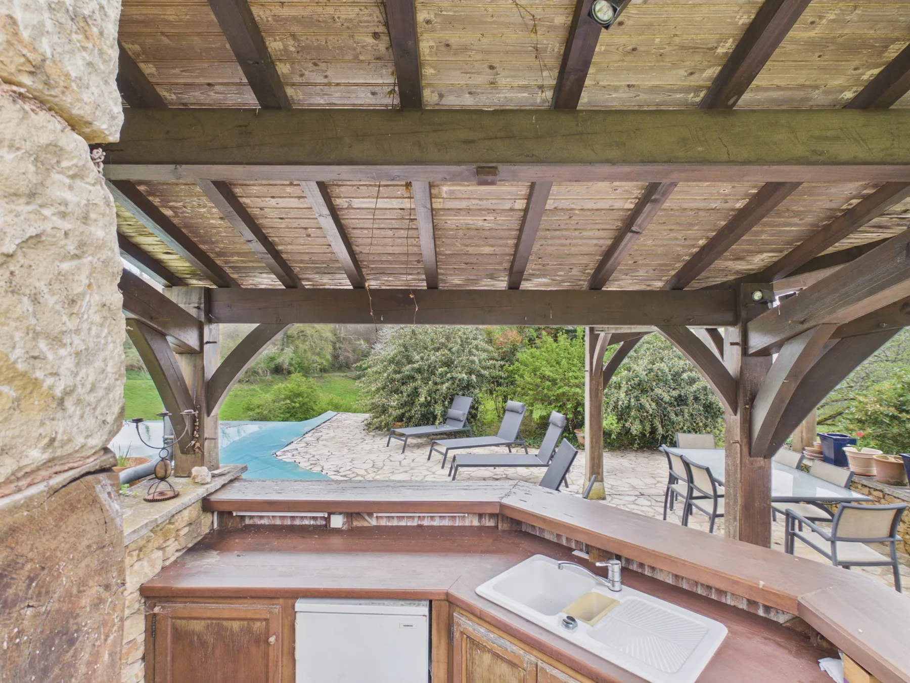 Casa en Urval - Casa típica de Dordoña con piscina y vistas
