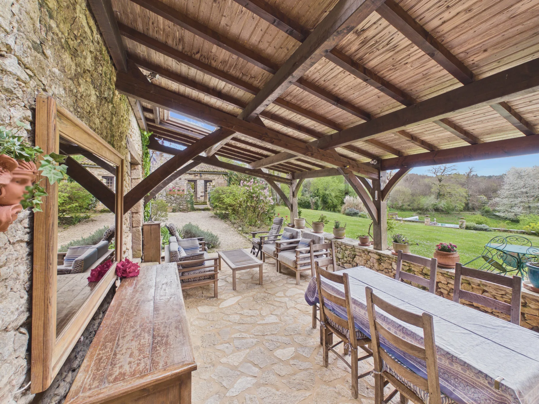 Casa en Urval - Casa típica de Dordoña con piscina y vistas
