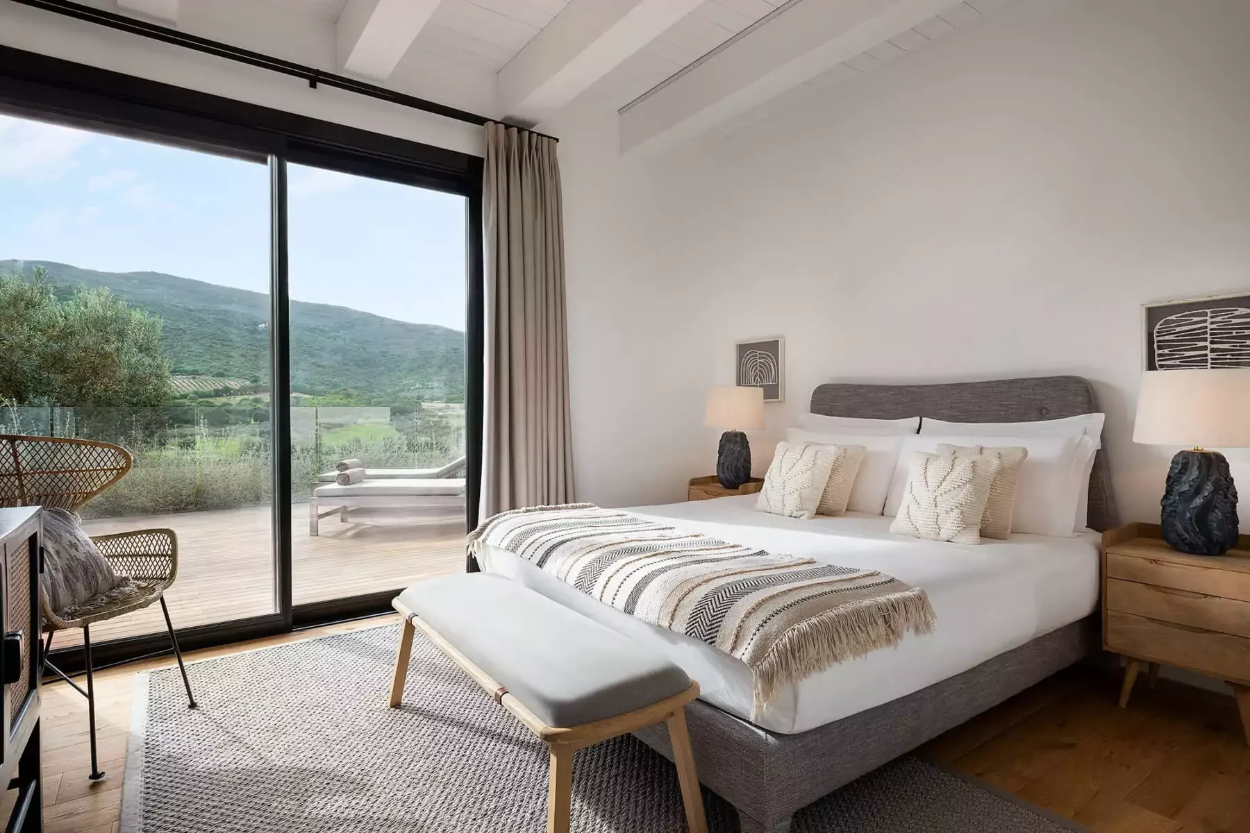 Dormitorio de la villa