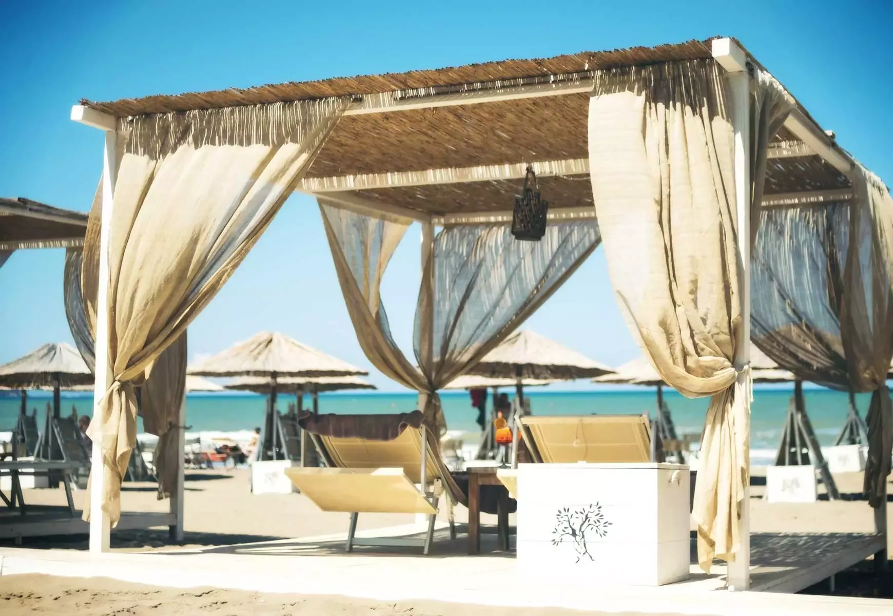 Beach associated with the resort