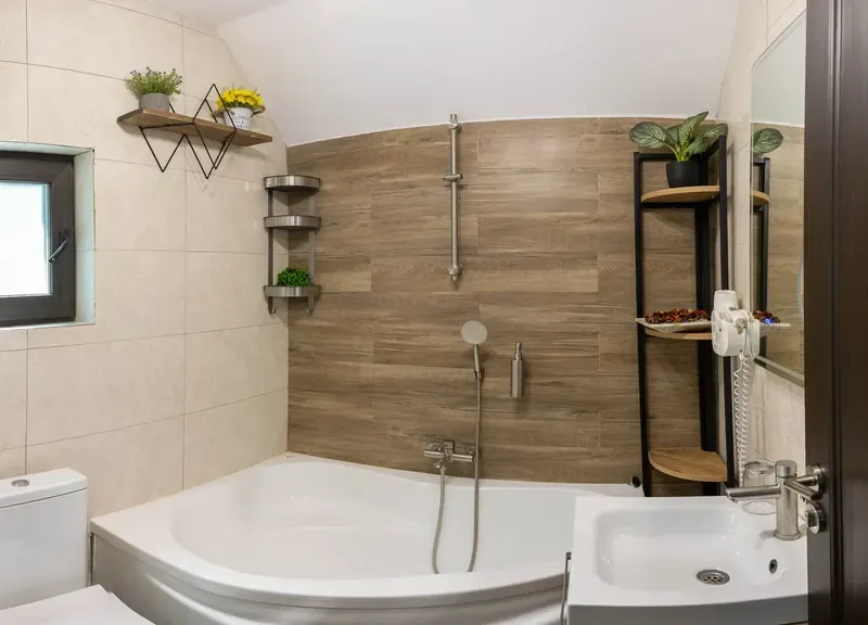 Baño con bañera