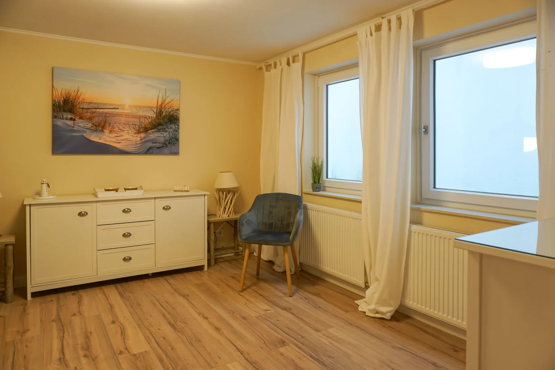 3-Raum Appartement im Erd- und Untergeschoss für 2 Personen