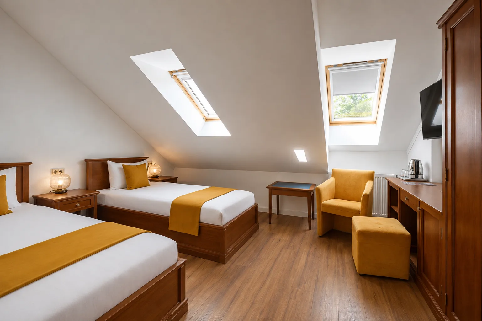 Habitación con dos camas individuales