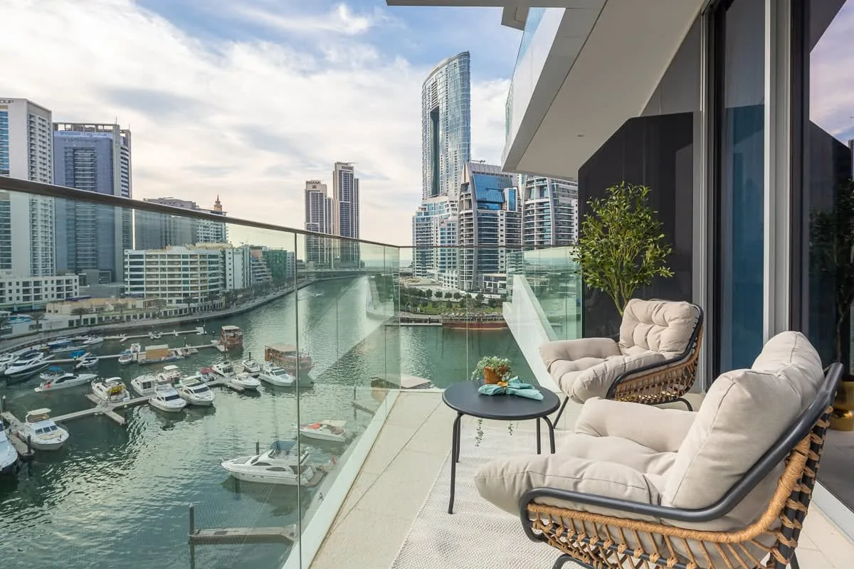 Balcony w/ Marina Views