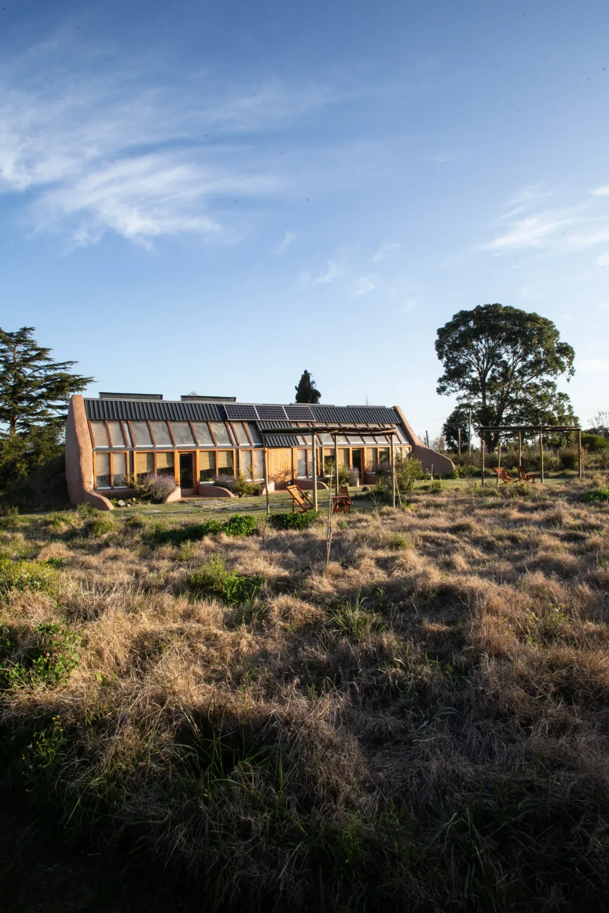 Rooms viewed from the grassland