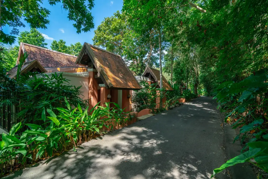 Ambiente alrededor de las villas