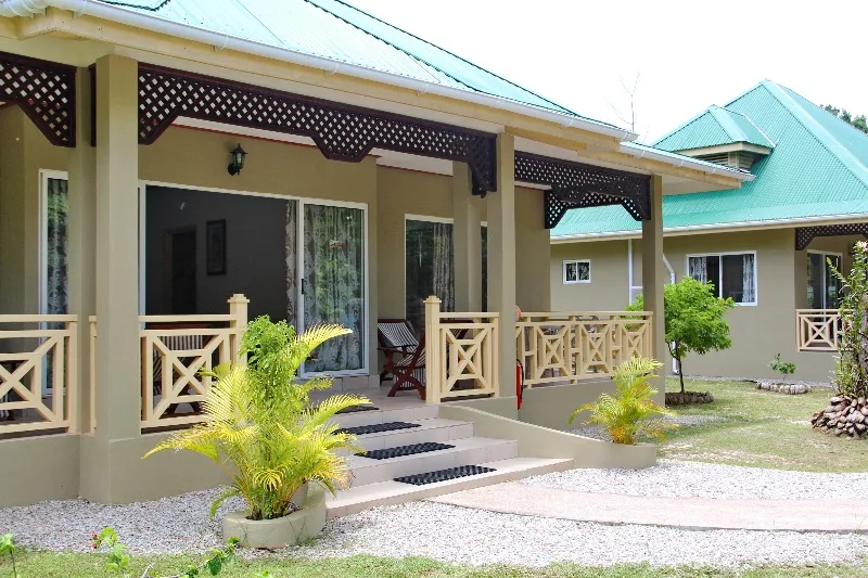 Exterior de la casa de tres dormitorios