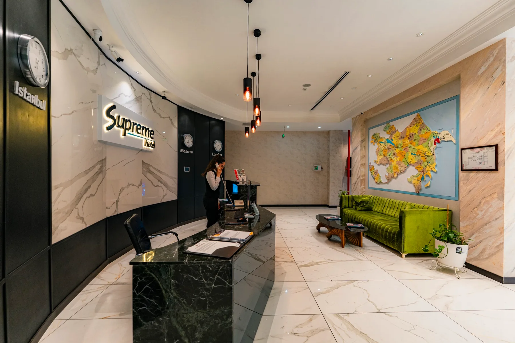 Recepción del hotel