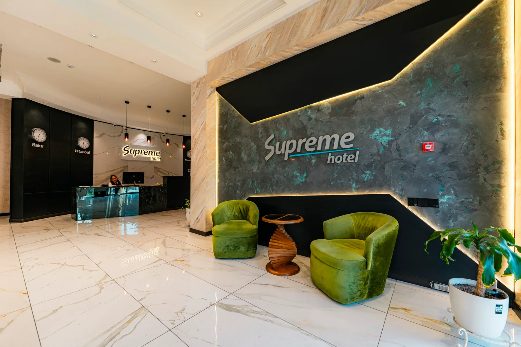 Recepción del hotel
