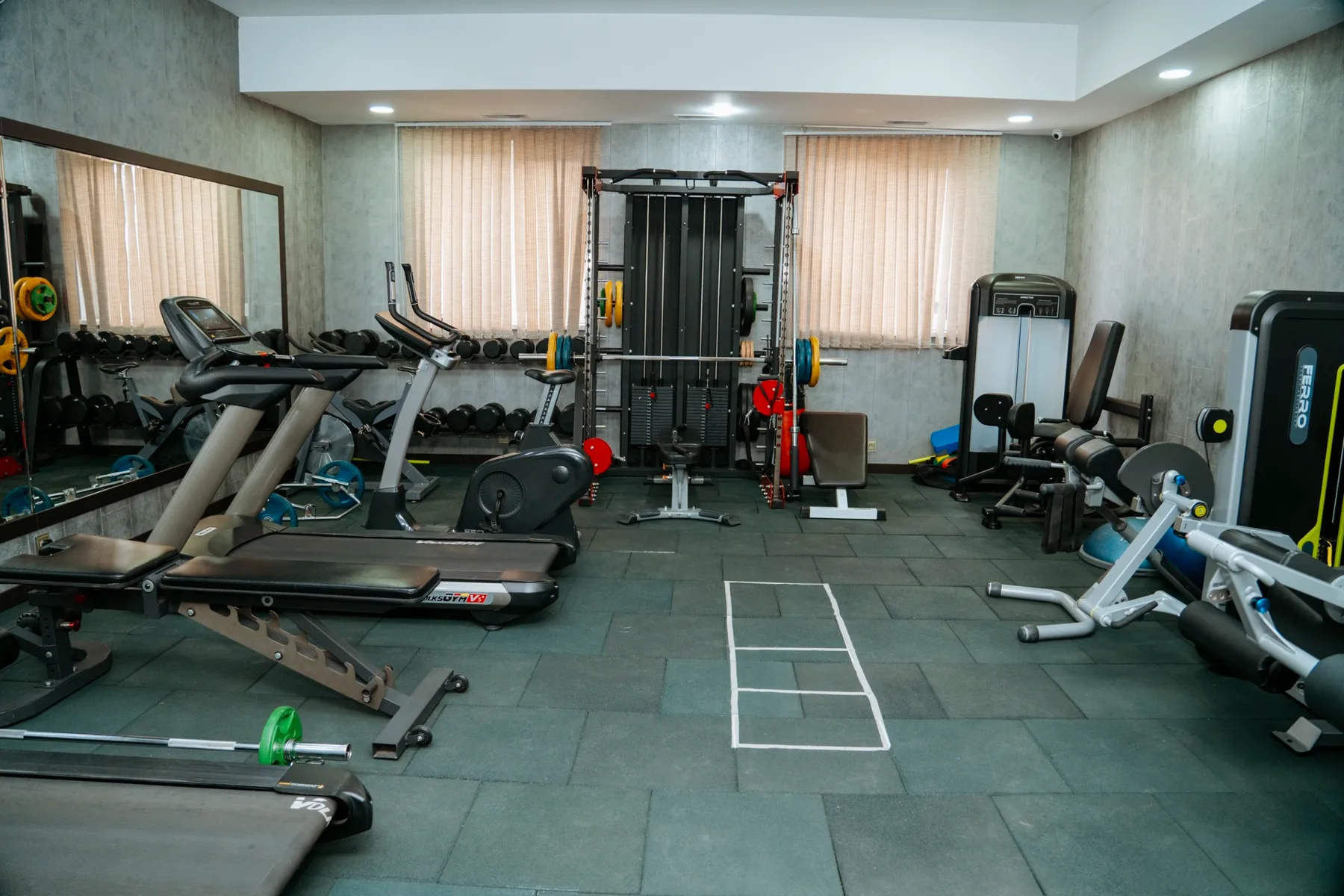 Zona de fitness del hotel