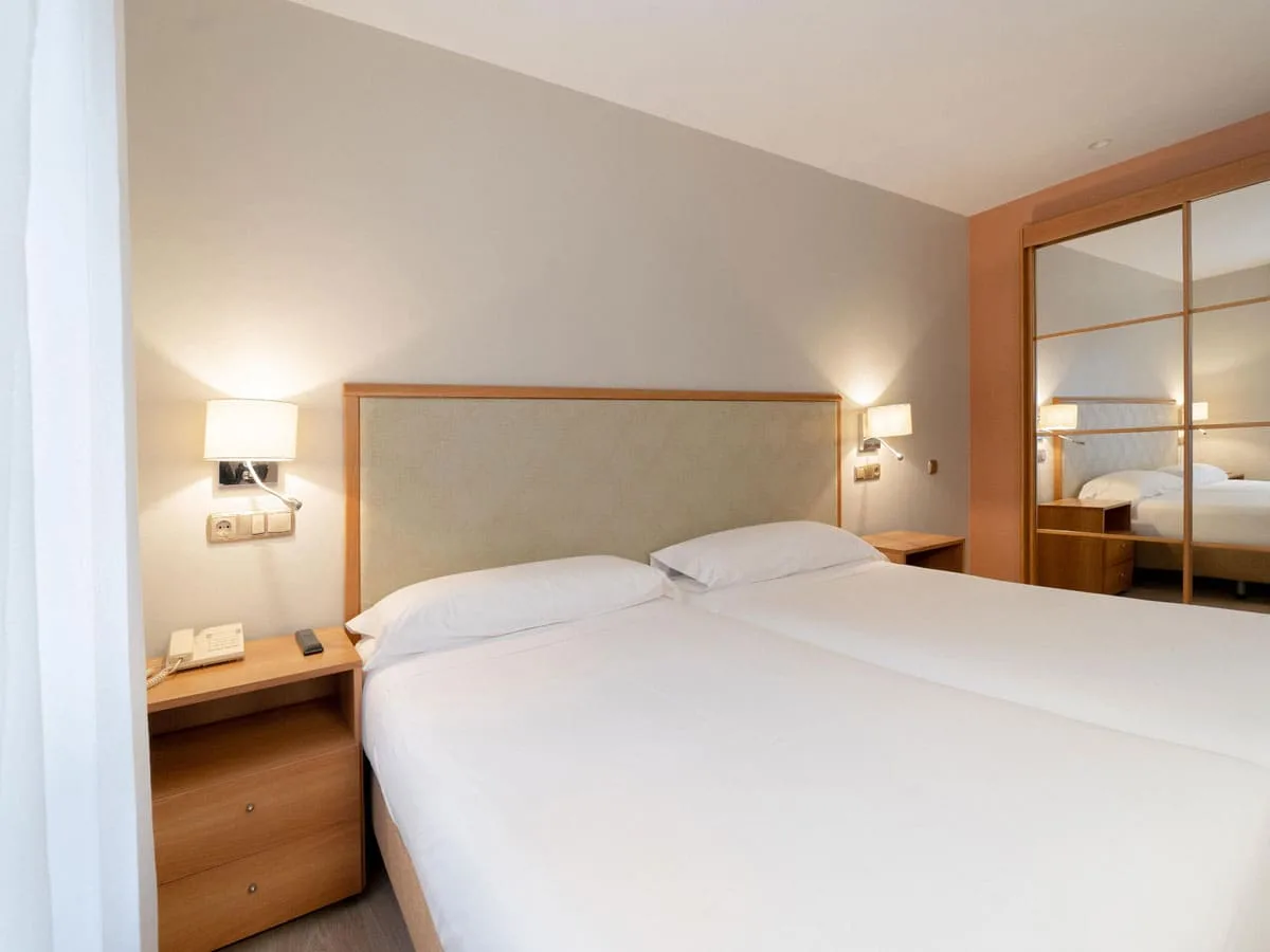 Habitación doble en el Hotel Carreño.