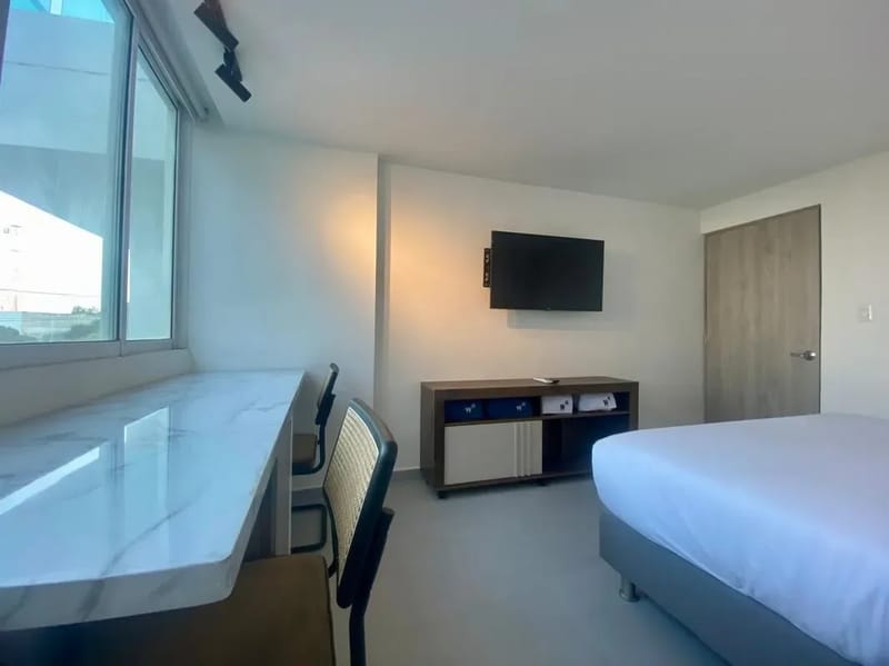 Chic 2BR w/ Balcony n AC in Bocagrande