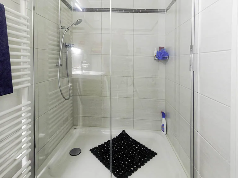 Bathroom with walk-in shower