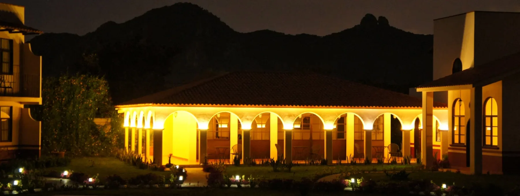 Bar lounge in the evening