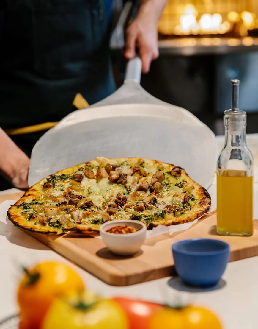 Pizza en Farm & Fire