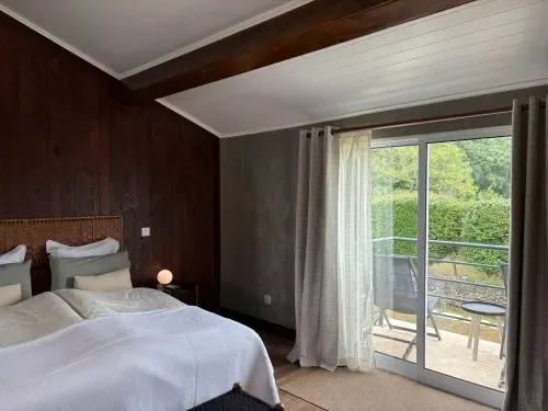 Hiker Nest bedroom and balcony doors