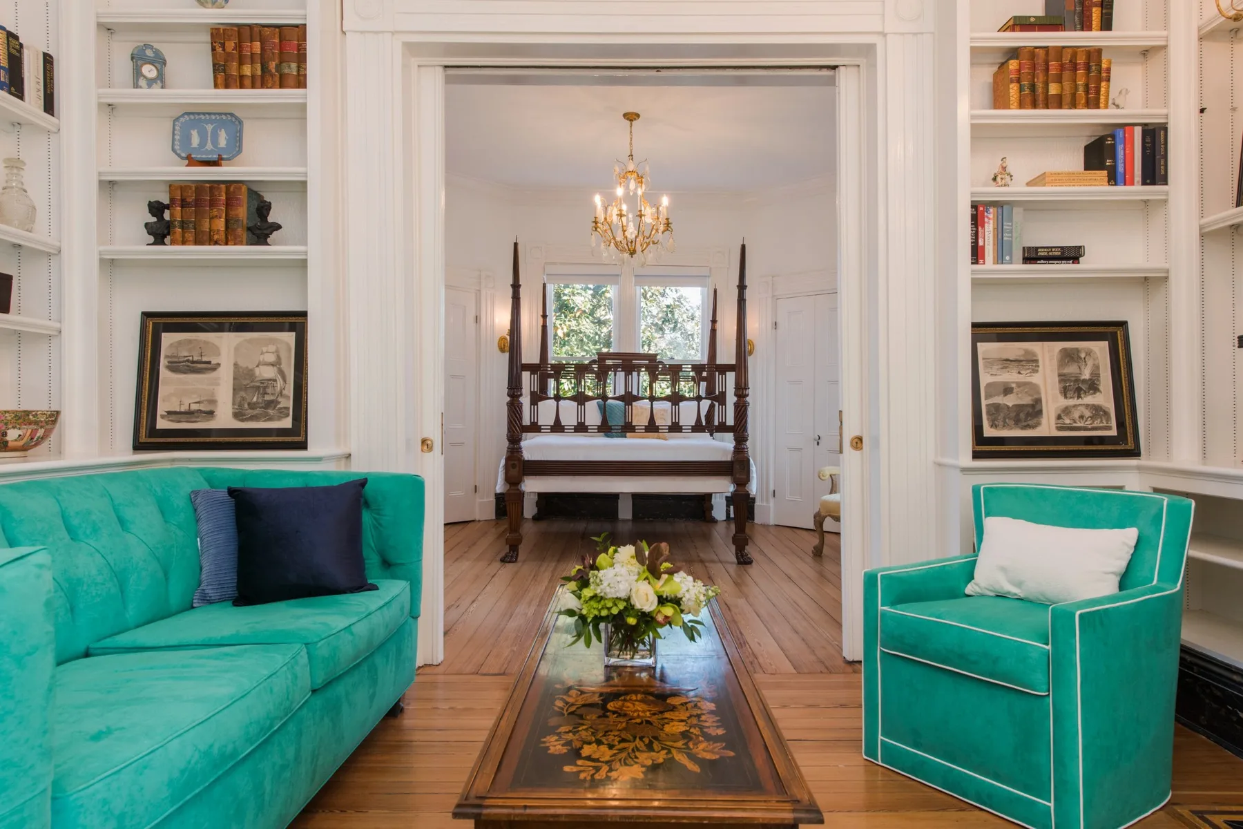 Lathers Suite sitting area and bedroom
