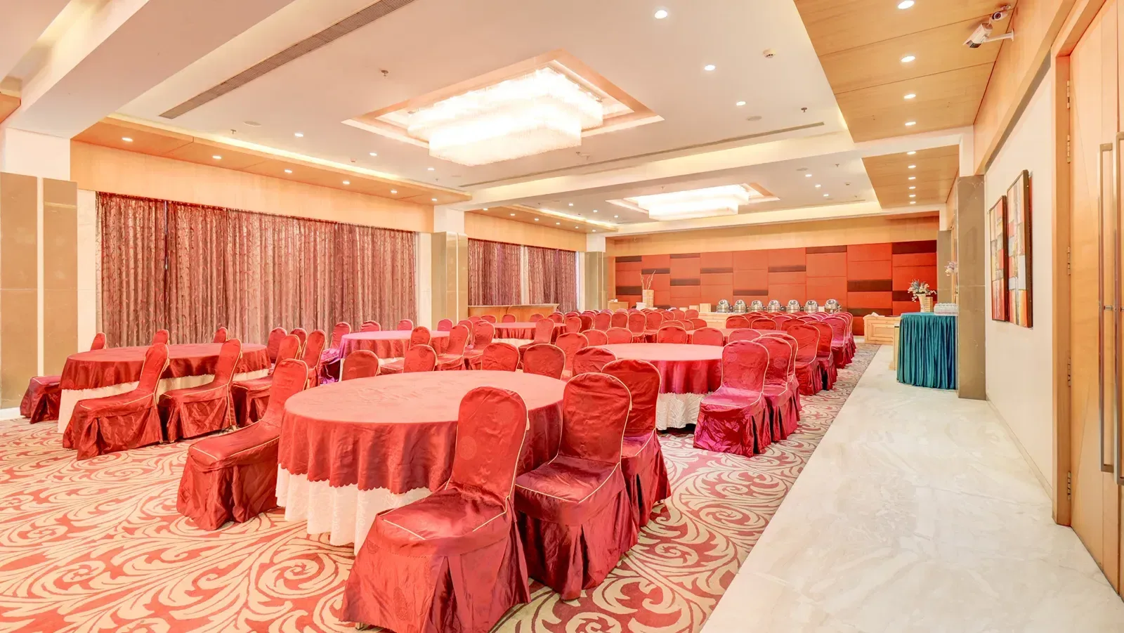 Interior del salón de banquetes