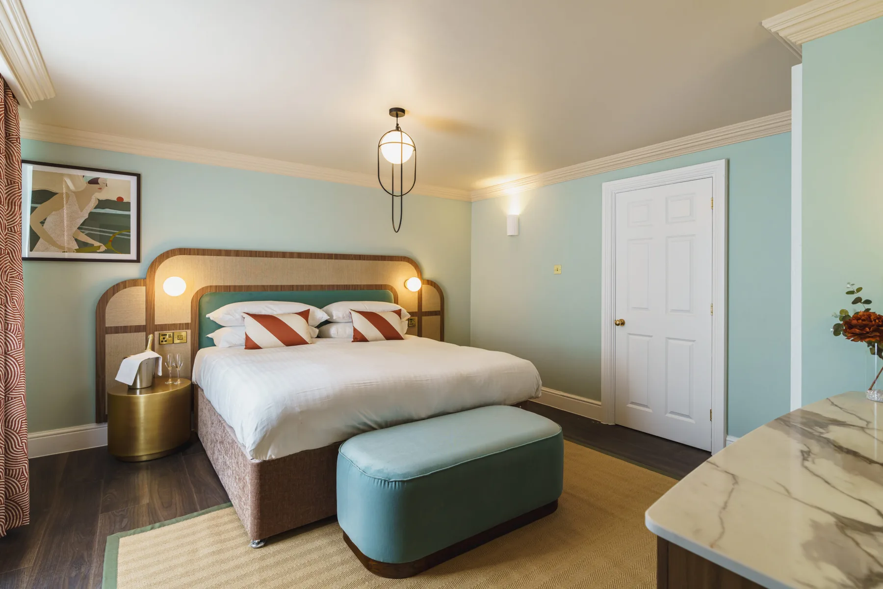 Interior de una habitación del hotel